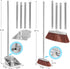 SUTINE Broom and Dustpan Set for Home, 56" Upright Long Handle, Heavy Duty Stainless Steel Dust Pan for Indoor Outdoor