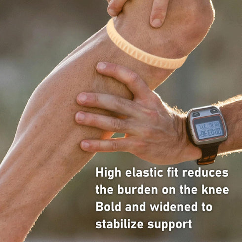 ZJchao Soft Knee Support Strap, Portable Patella Tendon Brace for Basketball, Running, Fitness (Skin Color)