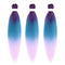 Dorsanee 3 Tone Braiding Hair Pre Stretched 24 Inch 3 Packs Braiding Hair Extensions for Box Braids Twists Locs Hair Soft Yaki Texture Hot Water Setting (#Purple/Lake Blue/Light Purple)