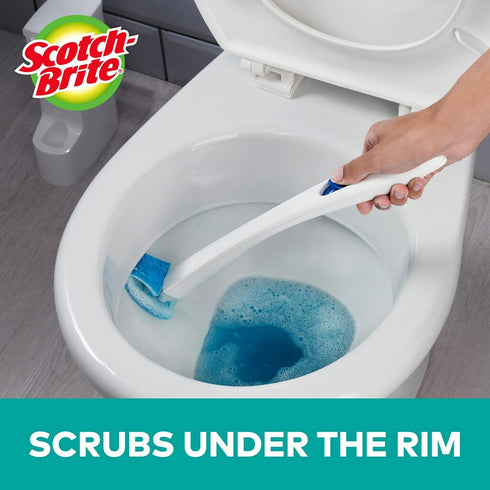 Scotch Brite Toilet Scrubber Refill Value Pack, 2 Boxes of 10 Each, Click N Flip