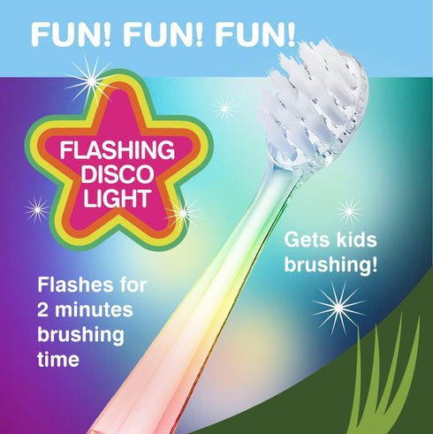 brush-baby WildOnes Kids Electric Toothbrush, Rechargeable, 1 Handle, 3 Brush Heads, USB Charging, Ages 0-10 (Tiger)