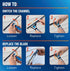 Unger Professional 18” EZ Change Window & Glass Cleaning Squeegee - Streak Free Results for Large and Small Windows