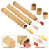 Healifty Bamboo Toothbrush Holder - Portable Wood Cover for Disposable Travel Toothbrushes, Rustic Organizer Kit