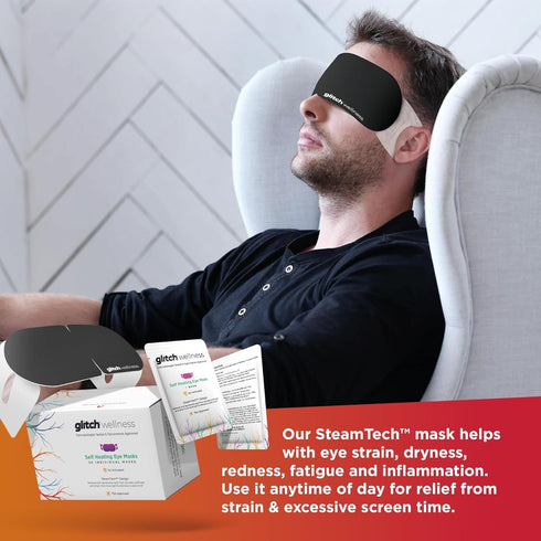 Steamtech Self Heated Eye Mask, 10 Eye Doctor Approved Warm Compress for Dry Eyes, Spa Experience
