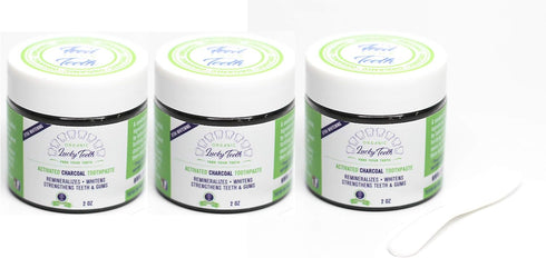 Lucky Teeth Charcoal Toothpaste Xtra Whitening Toothpaste - by - All Natural, Organic, Remineralizing