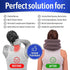 S Neck Traction Device for Instant Pain Relief - Adjustable Inflatable Neck Support Brace & Decompression Pillow for
