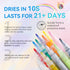 Saviland 12 Colors Nail Art Pens Set - 3D Nail Polish Pens, Acrylic Paint Pens for Drawing Painting Nail Art Design