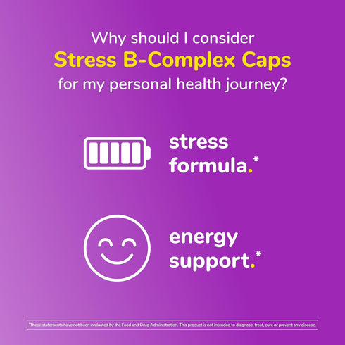 Twinlab Stress B-Complex Caps Complete B-Complex & 1000 mg Vitamin C Energy Support Supplement (Pack of 2)
