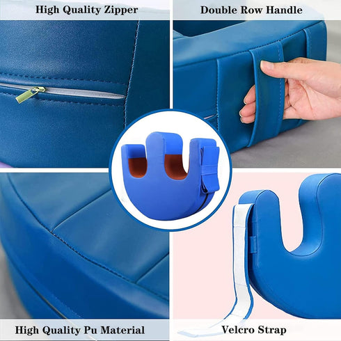 YZRYXHWL Bedridden Patient Turning Device-Multifunctional Turning Pillow PU Leather Anti-Bedsore Waterproof Paralyzed