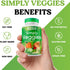 Simply Nature's Promise - 90 Veggie Capsules with Whole Food Superfoods, Beta Carotene & 18 Vegetables - 100% Soy Free