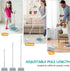 XXXFLOWER Broom and Dustpan Set for Home, 55” Long Handle Broom with Dustpan Cleaning Teeth Combo