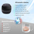 HKOURI Jewelry45kHz Ultrasonic Retainer Cleaner, Retainer Cleaner Machine for Dentures, Mouth Guards, Braces