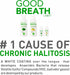 Goodbreath Mouthwash, Mint Mouth Rinse for Chronic Halitosis, Ozone Technology Oral Rinse, Alcohol-Free, 2 Pack