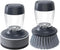 Dish Brush with Soap Dispenser, Nylon Bristles and Scrub Sponge, Kitchen Brush Pack of 2