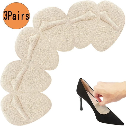 3 Pairs Metatarsal Pads for Women | Ball of Foot Cushions Soft Gel Inserts for Shoes, Non-Slip Foot Pad