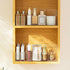 SUNFICON Makeup Tray Holder Organizer, Cosmetic Display Case for Vanity Countertop with 9 Dividers, Crystal Clear