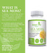 Organic Irish Sea Moss Capsules 1400MG with Burdock Root, Bladderwrack & Black Pepper, 60CT Supplement