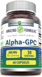 Alpha GPC Supplement by Amazing Formulas | 600 Mg Per Serving | 60 Capsules | Non-GMO | Gluten Free | USA Made