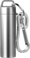 Small Pill Case Keychain, Portable Metal Pill Holder, Waterproof Mini Stainless Steel Pill Organizer