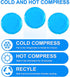 Reusable Ice Packs for Injuries, 10 Pack Round Ice Packs for Face, Gel Ice Packs for Hot Cold Compress, Ice Bag for