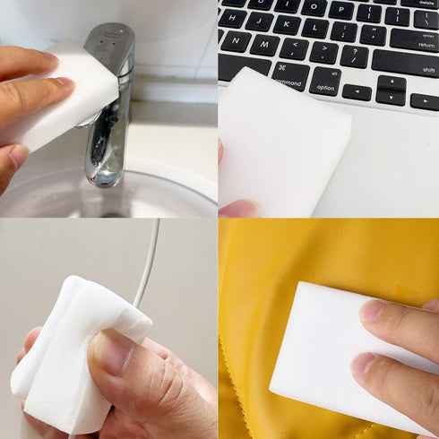Novzealant 50pcs (50, 10 6 2cm) Magic Sponge Eraser Extra Thick Long Lasting Melamine Cleaning Sponge Bulk