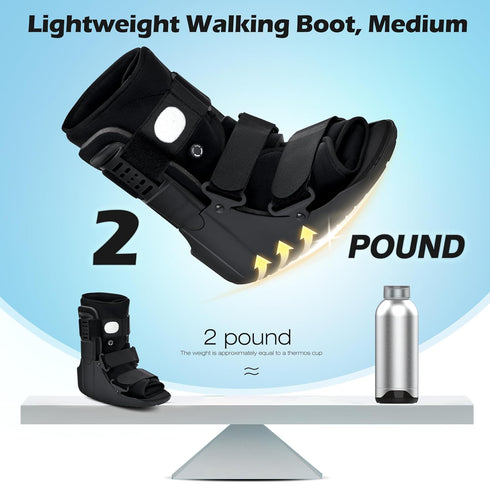 honarry Walking Boot for Broken Foot & Injuries - Lightweight Medical Boot with Anti-Slip Sole, Adjustable Straps