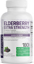 Bronson Elderberry Extra Strength, Supports Immune System & Antioxidant Protection, Non-GMO, 180 Vegetarian Capsules