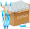 Medanera 160 Pcs Prepasted Disposable Toothbrushes Bulk Plastic Individually Wrapped Toothbrushes with Toothpaste