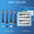 Brush Heads for Waterpik Complete Care 5.0/9.0 (4-Pack, Black)