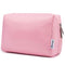 Narwey Cute Makeup Bag, Travel Cosmetic Organizer with Compartments for Women and Girls, Large, Pink