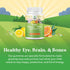 Plant Based Omega 3 Gummies for Kids - Delicious DHA Gummies for Vision, Immunity & Focus - Vegetarian, 60 Servings