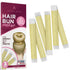 Women's Hair Bun Maker Tool - French Twist Fold Wrap Snap Accessories by Andlane (3 Blonde)