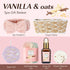 Spa Gift Basket Vanilla Oat 14 Pcs Bath Scents for Women, Home Spa Gift Set with Shower Gel, Body Oil, Diffuser, & More