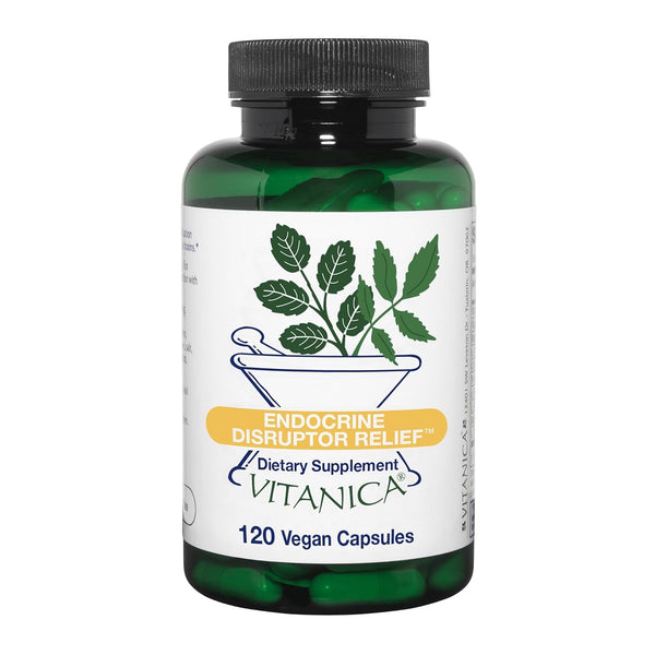 Endocrine Disruptor Relief by Vitanica, Liver Detox Cleanse Support, Vegan, 120 Capsules