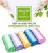 FORID Small Trash Bags, 4 Gallon Garbage Bags, 150 Counts, Thin Material, 5 Color for Office, Home Waste Bin