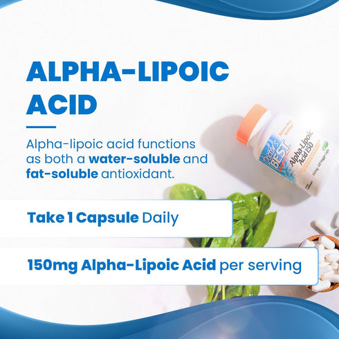Doctor's Best Alpha-Lipoic Acid 150, Supports Glucose Metabolism, 120 Veggie Caps, Non-GMO, Vegan