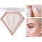 MEICOLY Baked Highlighter Powder Palette, Natural Face Highlighter Shimmer Powder, Long Lasting Glittery Makeup
