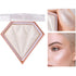 MEICOLY Baked Highlighter Powder Palette, Natural Face Highlighter Shimmer Powder, Long Lasting Glittery Makeup