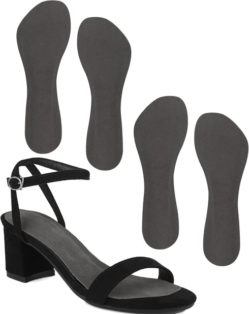 2 Pairs Pigskin High Heel Cushion Inserts - Anti-Slip Shoe Inserts for Dress Shoes Pain Relief, Women M 7.5-9