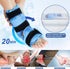 REVIX Ankle Foot Ice Pack Wraps for Injuries, Reusable Gel Cold Compression Therapy for Feet Pain Relief (2 Packs)