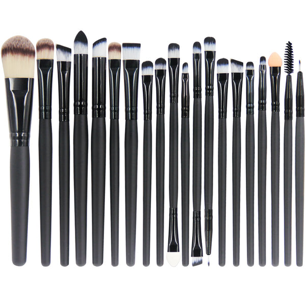 20 Pieces Makeup Brush Set, Professional Face Eye Shadow Eyeliner Foundation Blush Lip Brushes, Powder Liquid Cream Tool