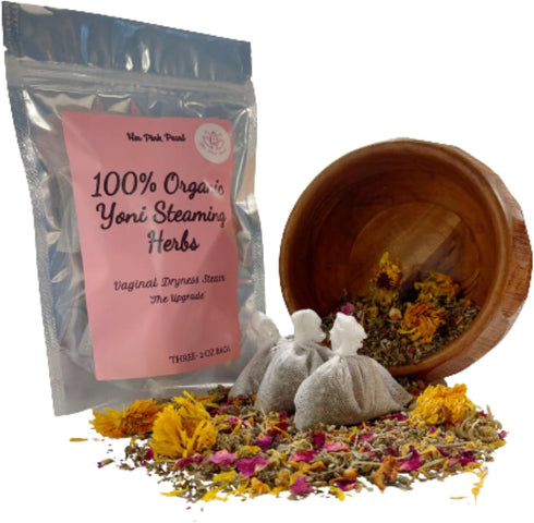 Yoni Steaming Herbs for Vaginal Dryness and Tightening | 1 Month Supply | 100% Organic Herbal Blend