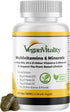 Vegan Vitality Multivitamins & Minerals for Women and Men, 180 Vegan Tablets with High Strength B12, D3 & K2