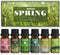 Spring Essential Oils Set, ARVIDSSON Natural Fragrance Oil for Diffuser, Candle Making - After Rain, Ocean Breeze,