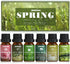 Spring Essential Oils Set, ARVIDSSON Natural Fragrance Oil for Diffuser, Candle Making - After Rain, Ocean Breeze,