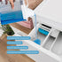 Laundry Detergent Container, 2-Pack 68oz Dispenser with 5 Labels for Laundry Room Organization