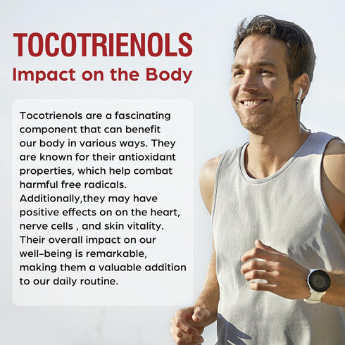 Tocotrienol Supplement - Full Spectrum Vitamin E-Tocotrienols 800mg, Powerful Antioxidant, Cardiovascular Support, 120