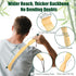 Renook 3 PCS Bamboo Back Scratcher, 17'' Long Handle for Men, Women & Kids, Best Gifts for Friends and Family