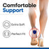 Gel Heel Pads for Shoes, Plantar Fasciitis Cups for Pain Relief, Silicone Cushions, Protector Insoles, 3 Pairs (LARGE)