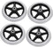 Ipetboom Wheel Replacements for Wheelchairs High-Strength Front Wheel Accessories Easy Assembly